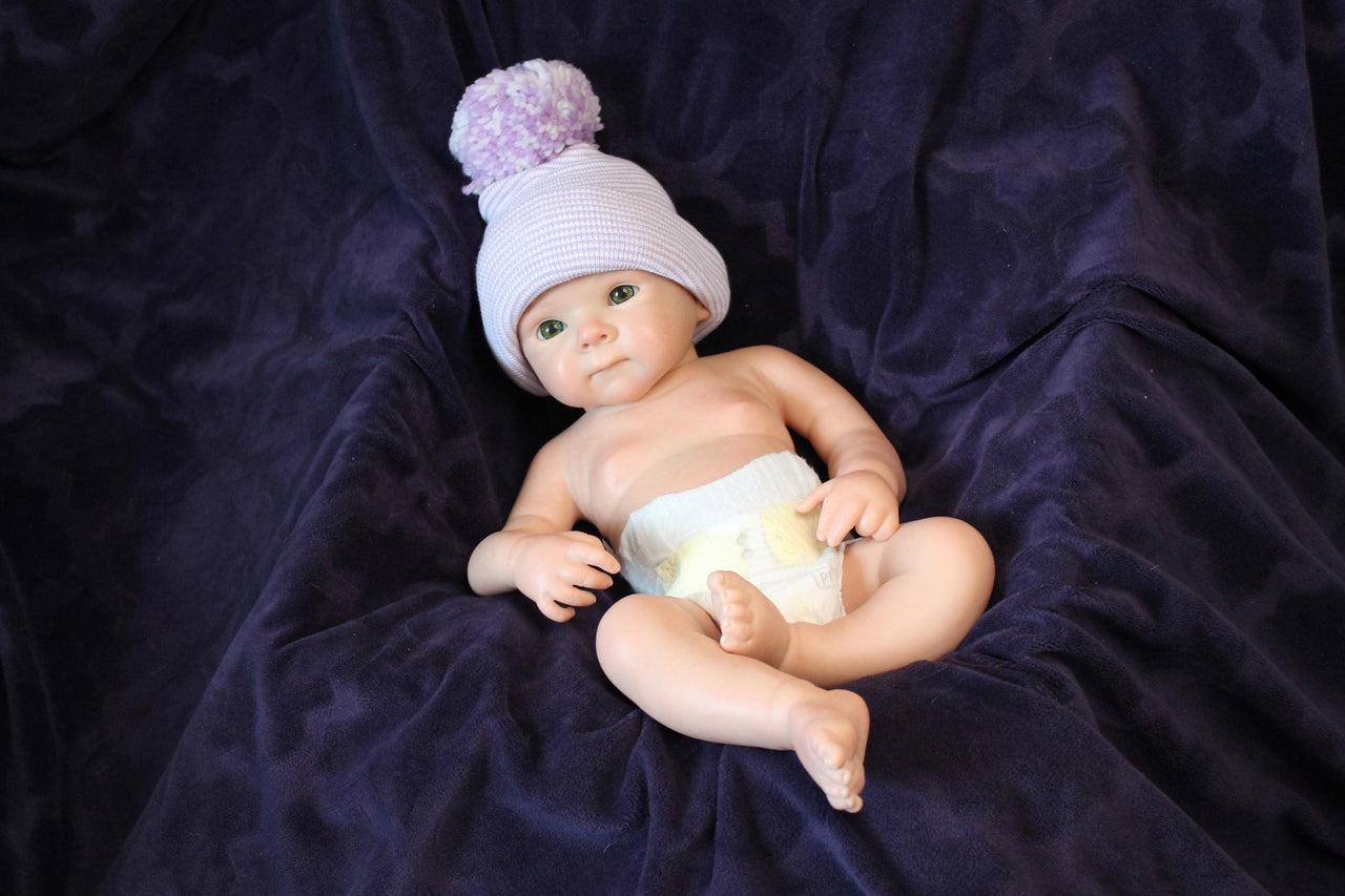 Full Silicone Doll Squishy Body Reborn Platinum Silicone Dolls Realistic Newborn Real Lifelike Weighted Babies Bathtub Baby 17 inches 5.5 pounds