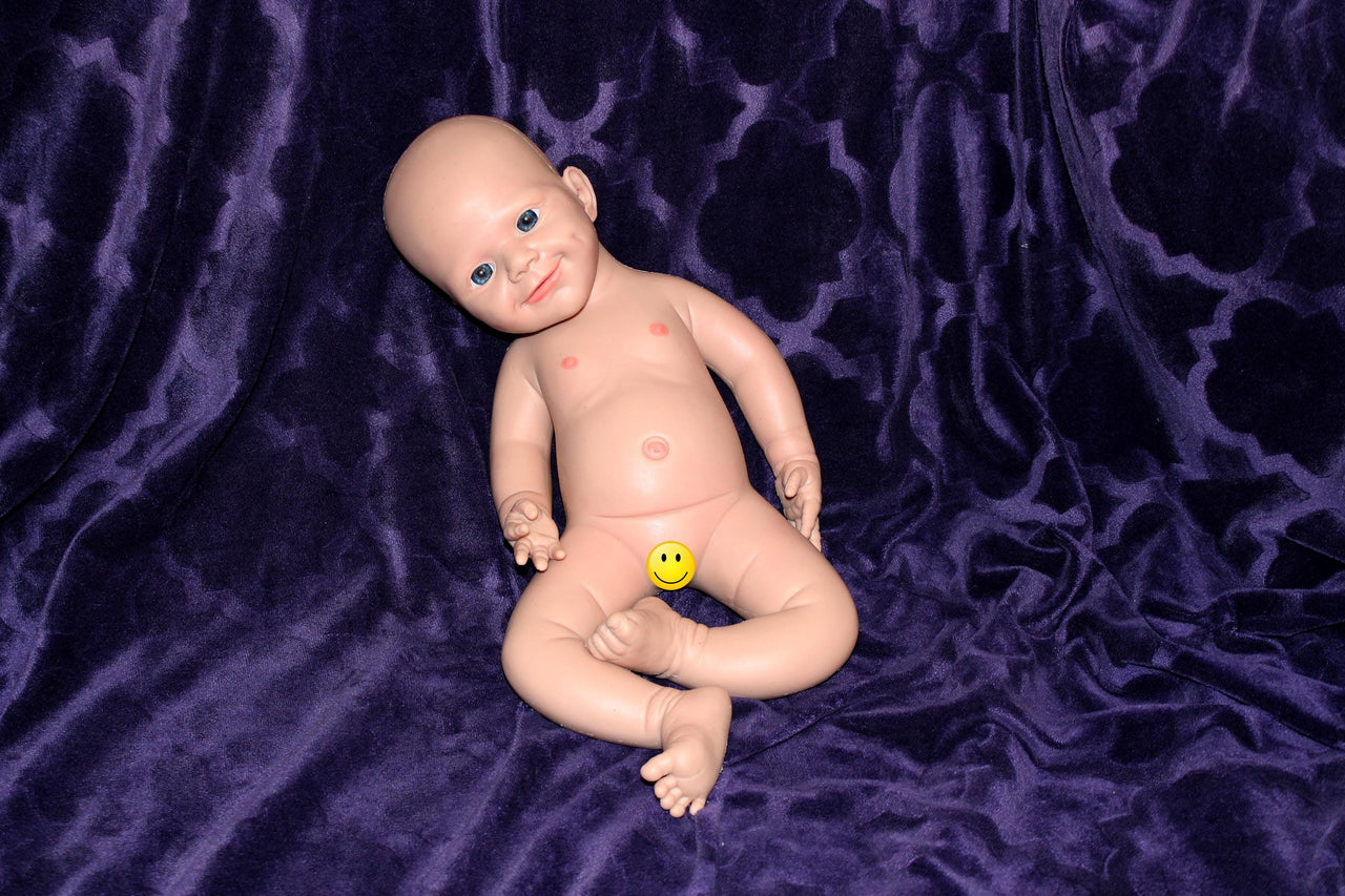 Full Silicone Doll Squishy Body Reborn Platinum Silicone Dolls Realistic Newborn Real Lifelike Weighted Babies Bathtub Baby 18 inches 6 pounds