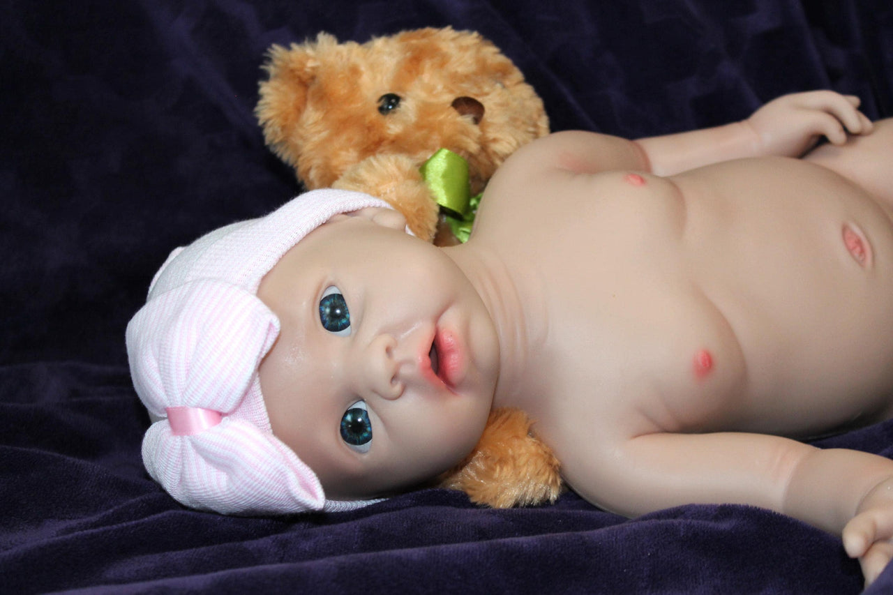 Full Silicone Doll 8.5 Pounds 20 inch Squishy Body Ready To Ship Reborn Platinum Silicone Dolls Realistic Real Lifelike Weighted Babies