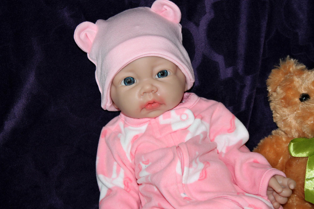 Full Silicone Doll Squishy Body Reborn Platinum Silicone Dolls Realistic Newborn Real Lifelike Weighted Babies Bathtub Baby 17 inches 5.3 pounds