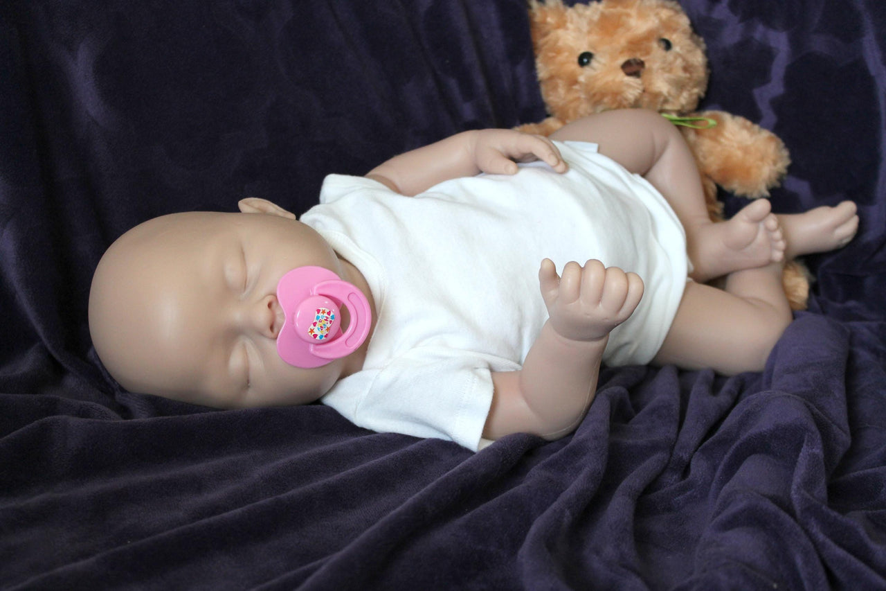 Full Silicone Doll Squishy Body Reborn Platinum Silicone Dolls Realistic Newborn Real Lifelike Weighted Babies Bathtub Baby 20 inches 7.5 pounds