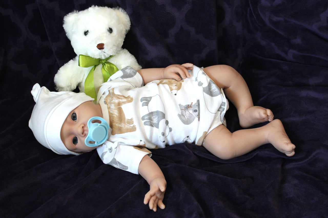 Full Silicone Doll 7.3 Pounds 19 inch Squishy Body Ready To Ship Reborn Platinum Silicone Dolls Realistic Real Lifelike Weighted Babies