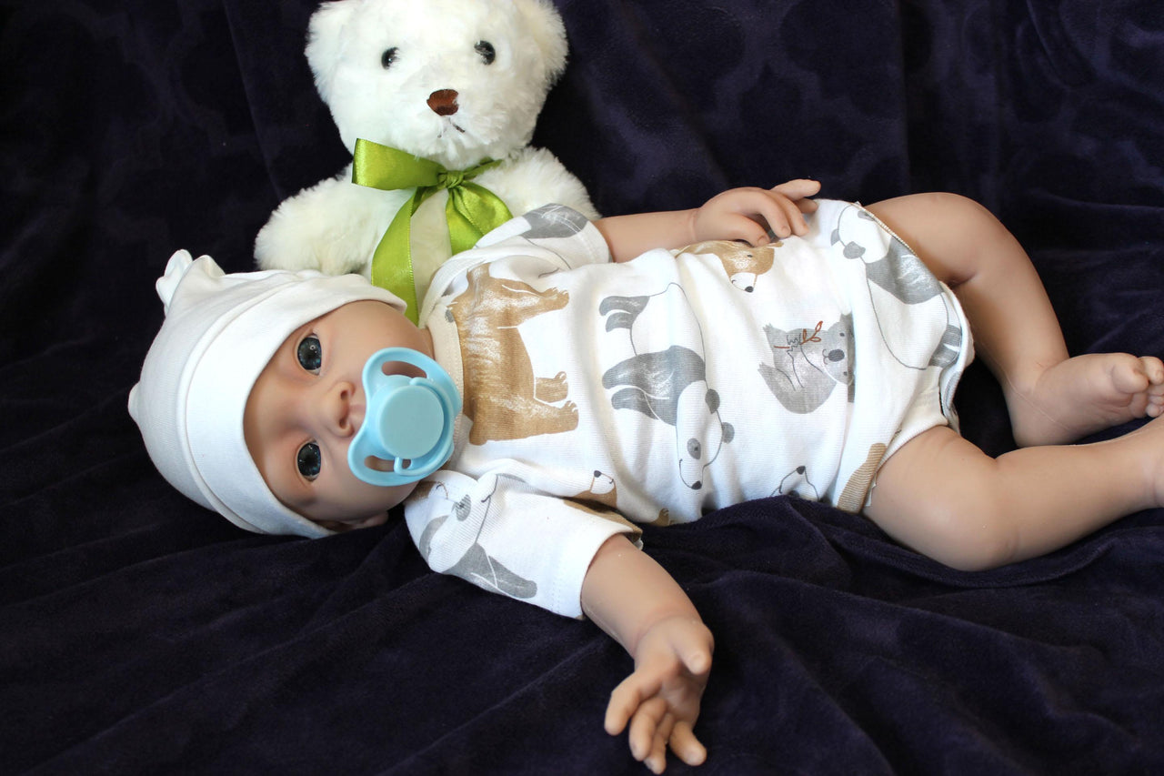 Full Silicone Doll 7.3 Pounds 19 inch Squishy Body Ready To Ship Reborn Platinum Silicone Dolls Realistic Real Lifelike Weighted Babies