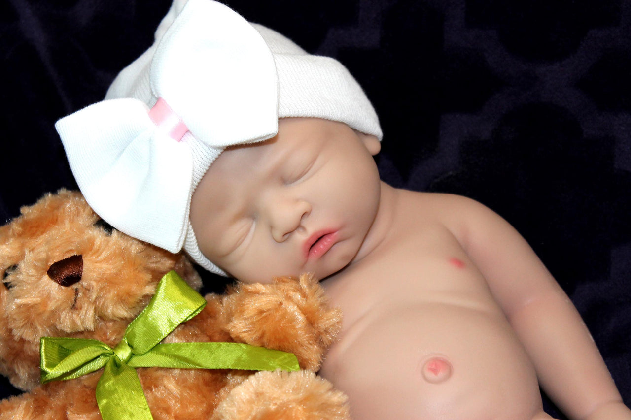 Full Silicone Doll, Platinum Silicone Dolls that take a pacifier and a bottle 17 inches 5.6 pounds