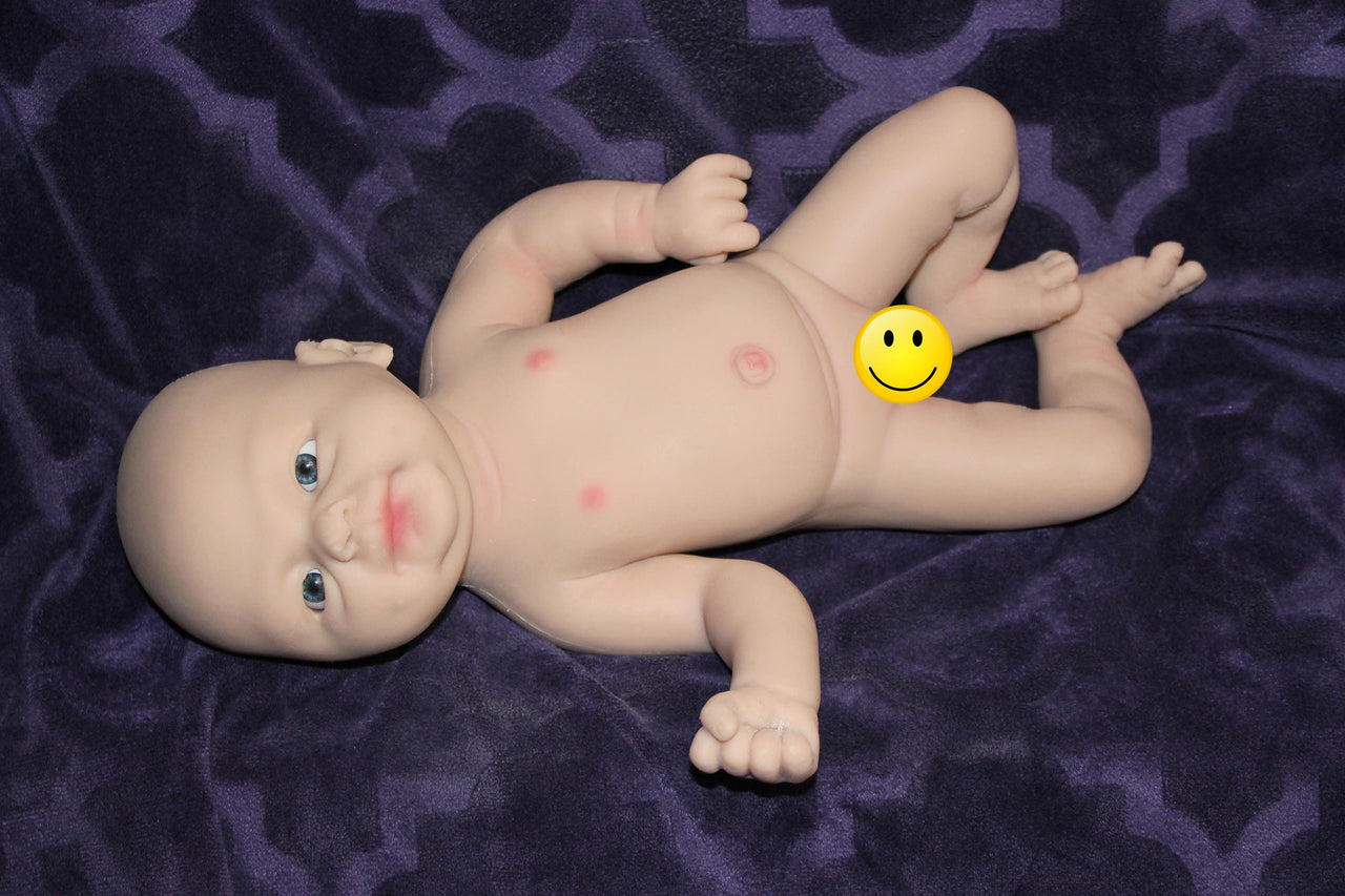 Full Silicone Doll Squishy Body Reborn Platinum Silicone Dolls Realistic Newborn Real Lifelike Weighted Babies Bathtub Baby 14 inches 3.2 pounds