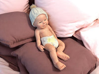 Thumbnail for Full Silicone Doll, Platinum Silicone Dolls that take a pacifier and a bottle 16 inches 5 pounds