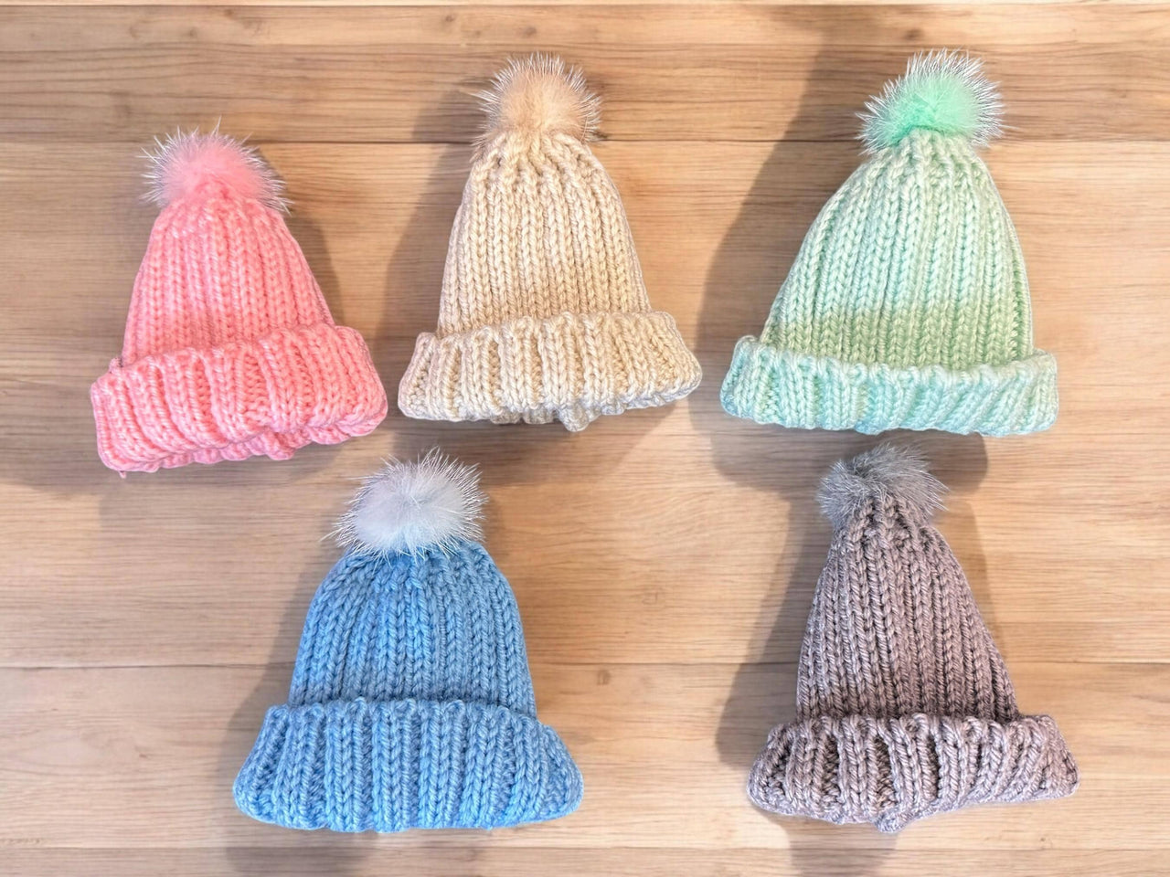 12 Inch or 13 Inch Knit Doll Hat