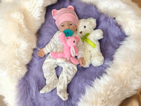 Thumbnail for 17 inch 6.1 lbs Platinum Full Silicone Doll With Open Mouth To take a Pacifier Has a Squishy Body