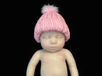 Thumbnail for knitted baby doll winter hats