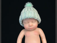 Thumbnail for knitted baby doll winter hats