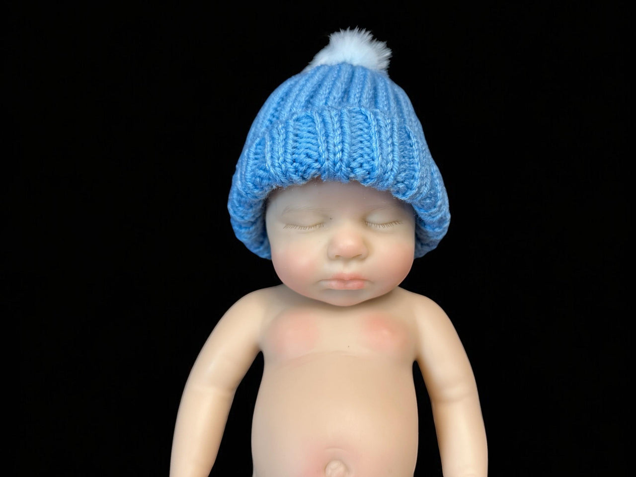 knitted baby doll winter hats