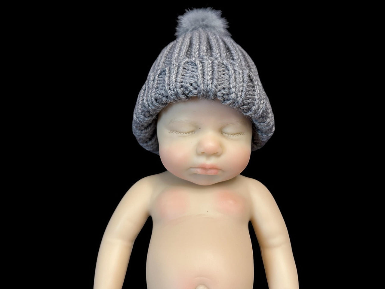 knitted baby doll winter hats