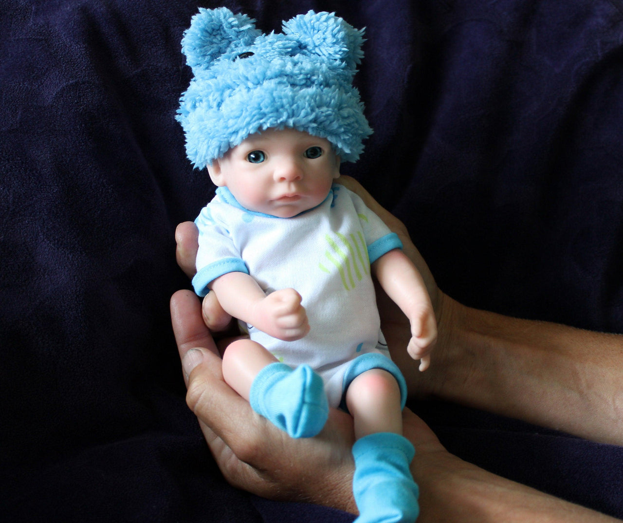 Preemie Silicone Dolls Realistic Real Lifelike Micro Mini Baby Doll Full Body Reborn 11&quot; 1.7lbs Platinum Weighted Babies Ecoflex Bathtub Fun