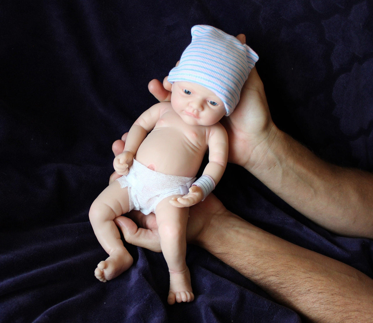 Realistic Real Lifelike 12&quot; Full Silicone Baby Doll Body Reborn Preemie 2.6lbs Platinum Silicone Dolls Weighted Babies Ecoflex Bathtub Kids