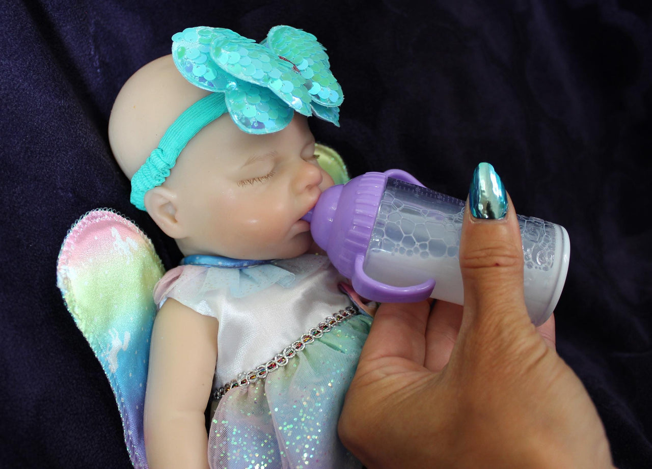 Silicone Baby Doll Full Body Reborn Preemie 13" 2.3lbs Platinum Silicone Dolls Realistic Real Lifelike Weighted Babies Ecoflex Bathtub Baby