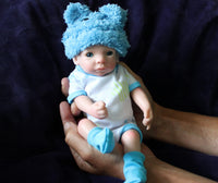 Thumbnail for Preemie Silicone Dolls Realistic Real Lifelike Micro Mini Baby Doll Full Body Reborn 11" 1.7lbs Platinum Weighted Babies Ecoflex Bathtub Fun