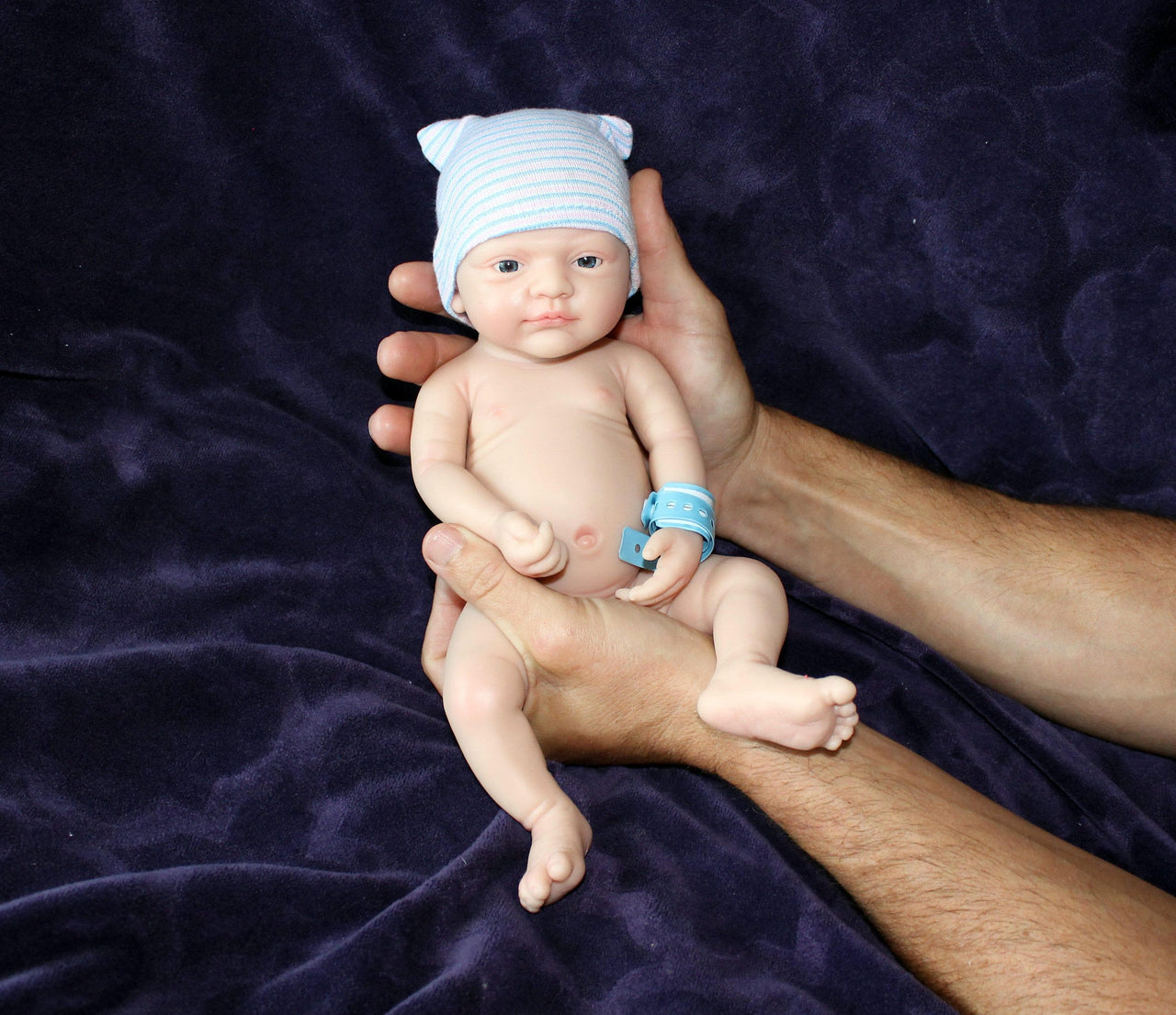 Realistic Real Lifelike 12" Full Silicone Baby Doll Body Reborn Preemie 2.6lbs Platinum Silicone Dolls Weighted Babies Ecoflex Bathtub Kids