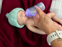 Thumbnail for pink polka dot 13 inch doll clothes, Silicone Baby Doll Full Body Reborn Preemie 13 inch 2.3lbs Platinum Silicone Dolls Realistic Real Lifelike Weighted Babies Ecoflex Bathtub Baby