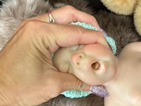 Thumbnail for pink polka dot 13 inch doll clothes, Silicone Baby Doll Full Body Reborn Preemie 13 inch 2.3lbs Platinum Silicone Dolls Realistic Real Lifelike Weighted Babies Ecoflex Bathtub Baby