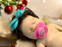 Thumbnail for pink polka dot 13 inch doll clothes, Silicone Baby Doll Full Body Reborn Preemie 13 inch 2.3lbs Platinum Silicone Dolls Realistic Real Lifelike Weighted Babies Ecoflex Bathtub Baby