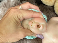 Thumbnail for pink polka dot 13 inch doll clothes, Silicone Baby Doll Full Body Reborn Preemie 13 inch 2.3lbs Platinum Silicone Dolls Realistic Real Lifelike Weighted Babies Ecoflex Bathtub Baby