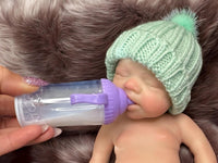 Thumbnail for pink polka dot 13 inch doll clothes, Silicone Baby Doll Full Body Reborn Preemie 13 inch 2.3lbs Platinum Silicone Dolls Realistic Real Lifelike Weighted Babies Ecoflex Bathtub Baby