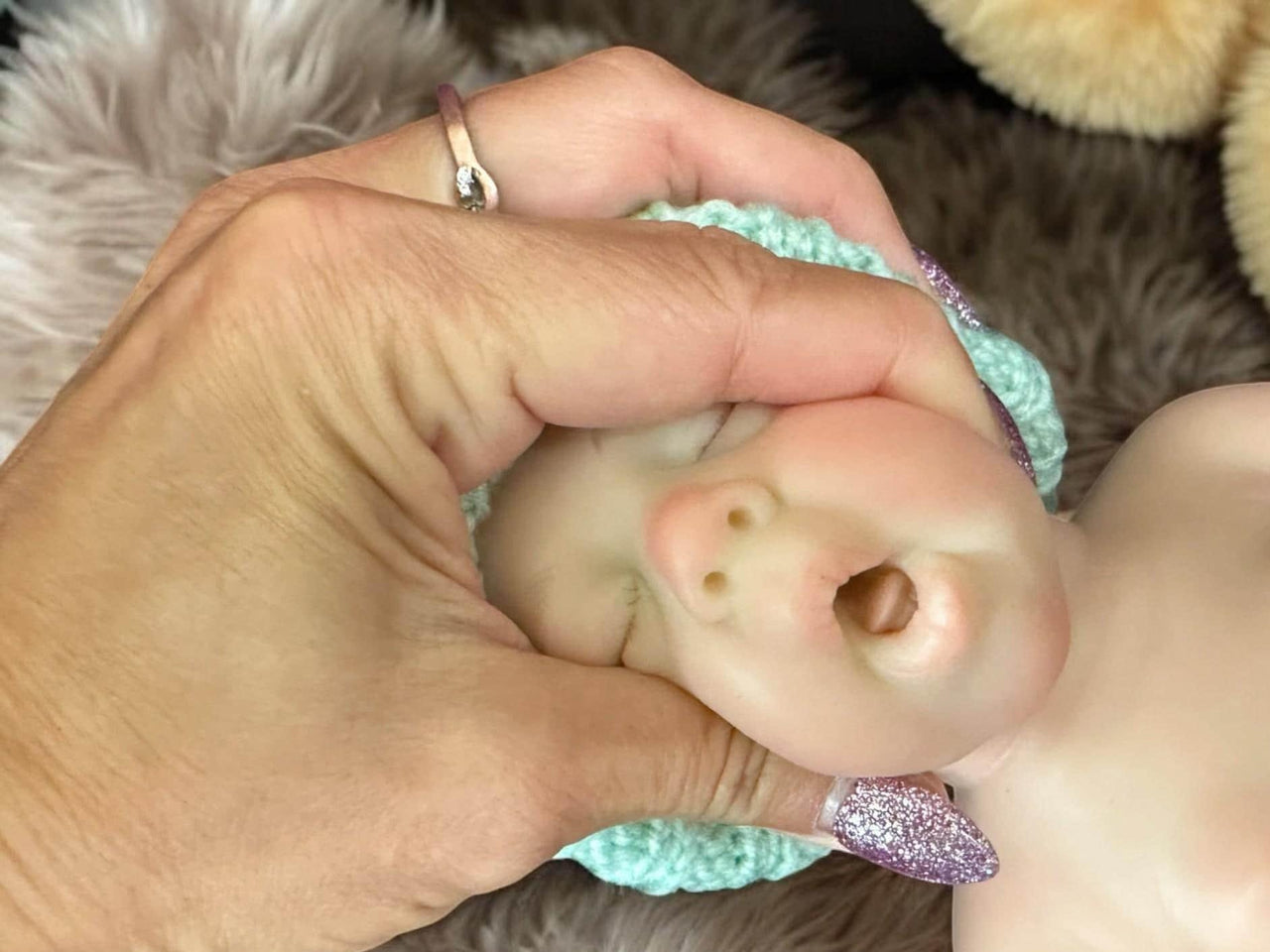 pink polka dot 13 inch doll clothes, Silicone Baby Doll Full Body Reborn Preemie 13 inch 2.3lbs Platinum Silicone Dolls Realistic Real Lifelike Weighted Babies Ecoflex Bathtub Baby