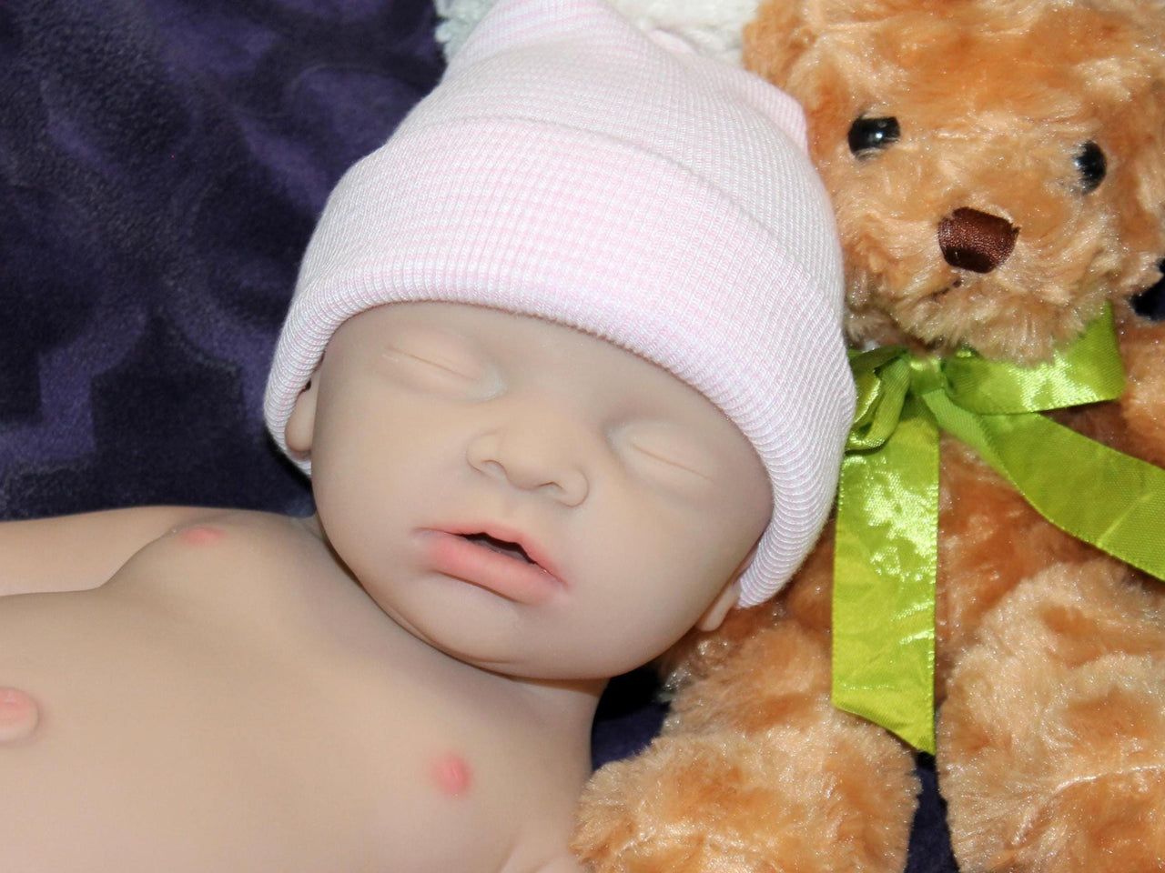 Full Silicone Doll Squishy Body Reborn Platinum Silicone Dolls Realistic Newborn Real Lifelike Weighted Babies Bathtub Baby 18" 6.7 pounds