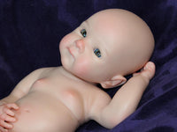 Thumbnail for pink polka dot 13 inch doll clothes, Silicone Baby Doll Full Body Reborn Preemie 13 inch 2 lbs Platinum Silicone Dolls Realistic Real Lifelike Weighted Babies Ecoflex Bathtub Baby