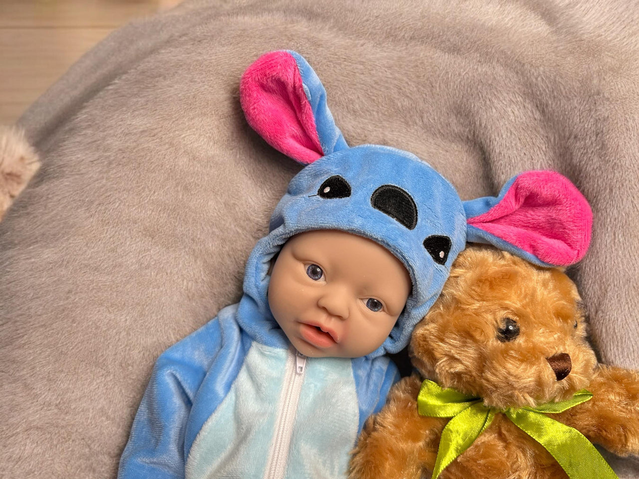 Realistic Full Body Silicone Baby Doll Reborn Preemie 14" 3.4 lbs Platinum Silicone Dolls Lifelike Real Weighted Babies Ecoflex Bathtub Baby