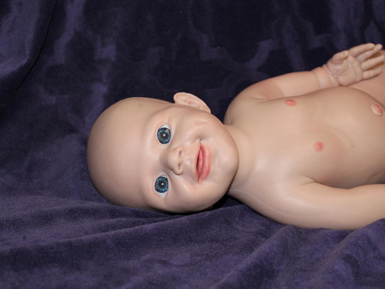 Full Silicone Doll Squishy Body Reborn Platinum Silicone Dolls Realistic Newborn Real Lifelike Weighted Babies Bathtub Baby 18 inches 6 pounds