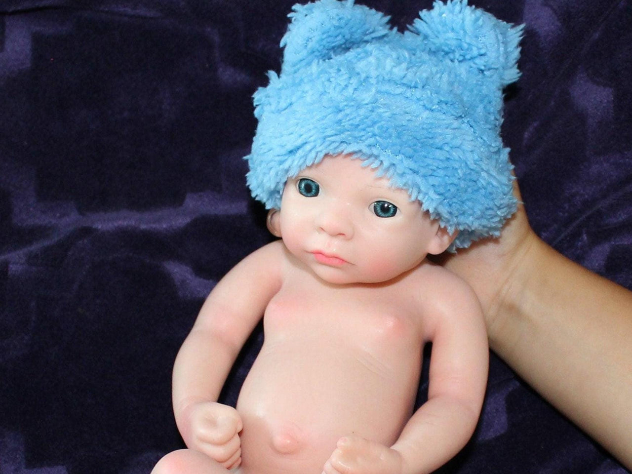 Preemie Silicone Dolls Realistic Real Lifelike Micro Mini Baby Doll Full Body Reborn 11&quot; 1.7lbs Platinum Weighted Babies Ecoflex Bathtub Fun