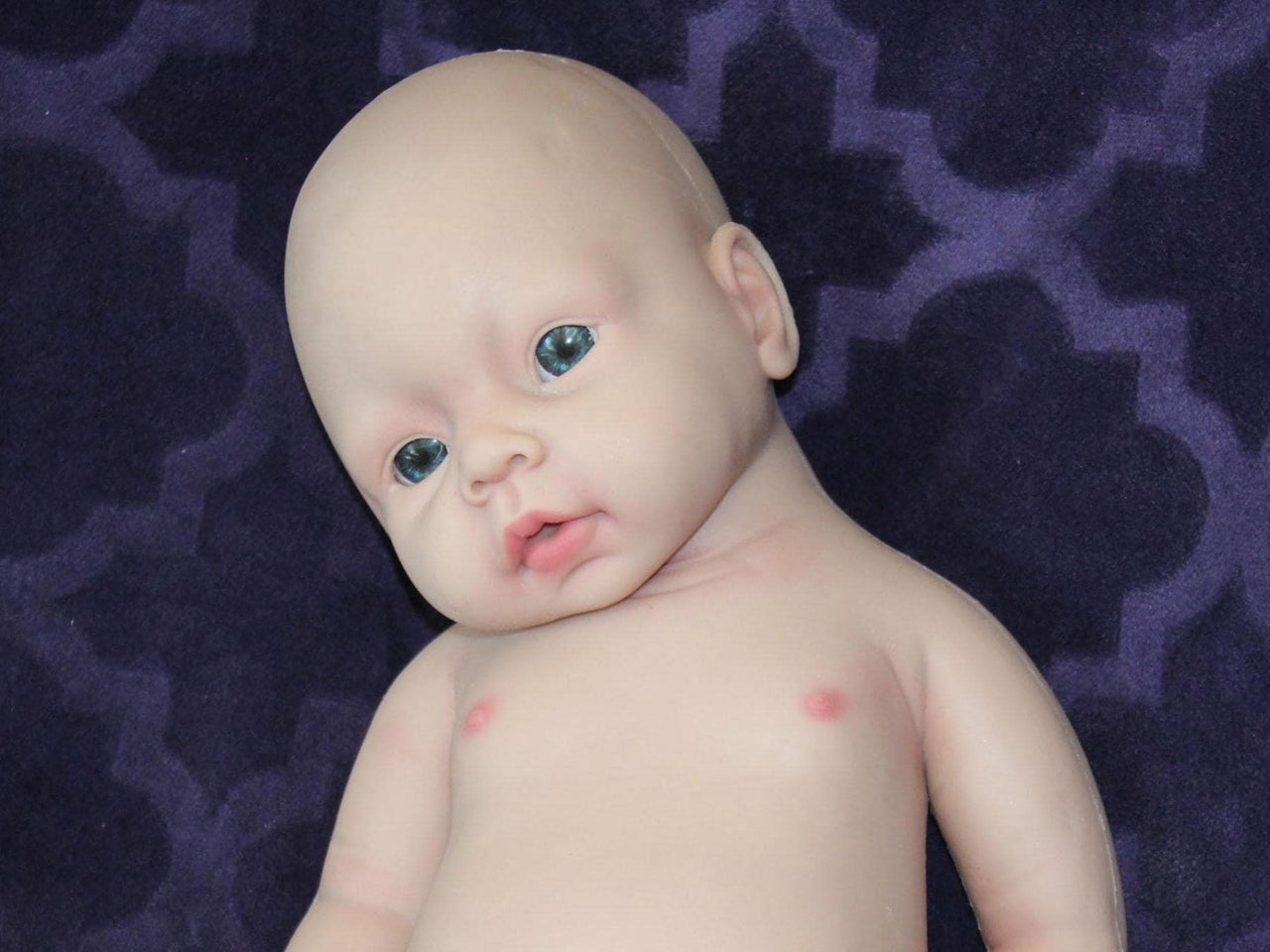 Full Silicone Doll 7.3 Pounds 19 inch Squishy Body Ready To Ship Reborn Platinum Silicone Dolls Realistic Real Lifelike Weighted Babies
