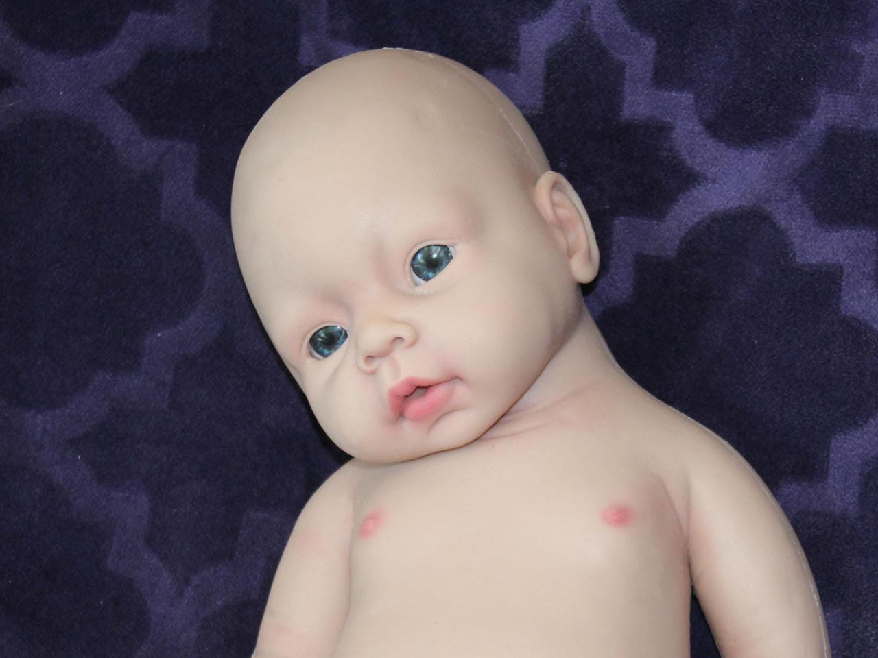 Full Silicone Doll 7.3 Pounds 19 inch Squishy Body Ready To Ship Reborn Platinum Silicone Dolls Realistic Real Lifelike Weighted Babies