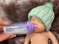 Thumbnail for pink polka dot 13 inch doll clothes, Silicone Baby Doll Full Body Reborn Preemie 13 inch 2.3lbs Platinum Silicone Dolls Realistic Real Lifelike Weighted Babies Ecoflex Bathtub Baby