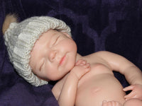 Thumbnail for pink polka dot 13 inch doll clothes, Silicone Baby Doll Full Body Reborn Preemie 13 inch 2.3lbs Platinum Silicone Dolls Realistic Real Lifelike Weighted Babies Ecoflex Bathtub Baby
