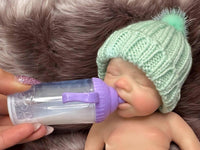 Thumbnail for pink polka dot 13 inch doll clothes, Silicone Baby Doll Full Body Reborn Preemie 13 inch 2.3lbs Platinum Silicone Dolls Realistic Real Lifelike Weighted Babies Ecoflex Bathtub Baby