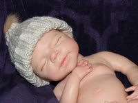 Thumbnail for pink polka dot 13 inch doll clothes, Silicone Baby Doll Full Body Reborn Preemie 13 inch 2.3lbs Platinum Silicone Dolls Realistic Real Lifelike Weighted Babies Ecoflex Bathtub Baby