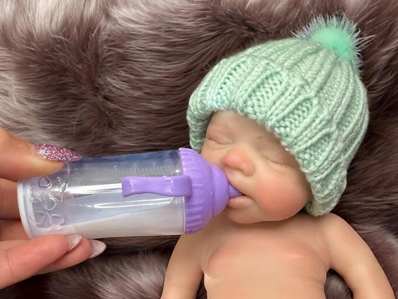 pink polka dot 13 inch doll clothes, Silicone Baby Doll Full Body Reborn Preemie 13 inch 2.3lbs Platinum Silicone Dolls Realistic Real Lifelike Weighted Babies Ecoflex Bathtub Baby