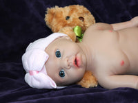 Thumbnail for Full Silicone Doll 8.5 Pounds 20 inch Squishy Body Ready To Ship Reborn Platinum Silicone Dolls Realistic Real Lifelike Weighted Babies