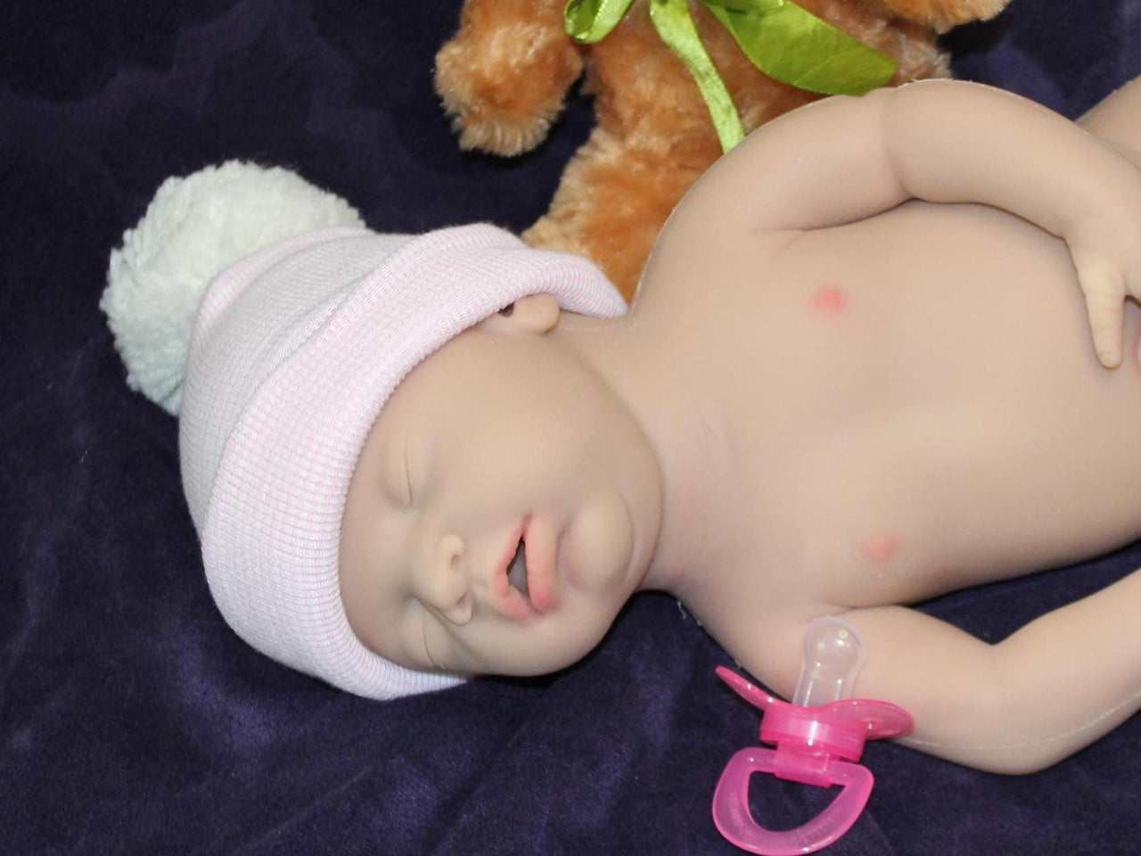 Full Silicone Doll Squishy Body Reborn Platinum Silicone Dolls Realistic Newborn Real Lifelike Weighted Babies Bathtub Baby 18" 6.7 pounds