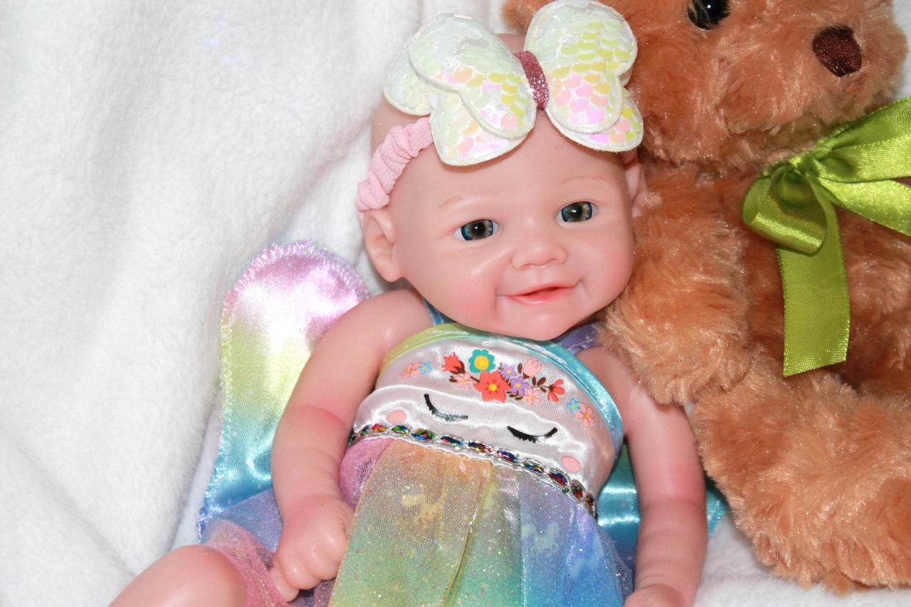 13 Inch Silicone Reborn Baby Doll – Lifelike Weighted Preemie – Full-Body Platinum Silicone – Collectible Gift