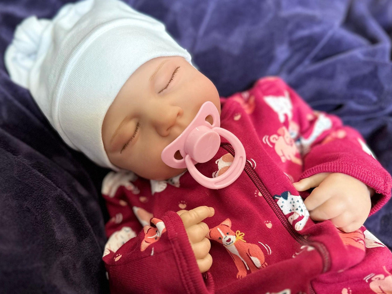 Lifelike Reborn Baby Doll: 20" Hand-Painted Weighted Vinyl