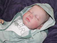 Thumbnail for A peaceful baby sleeping soundly, wrapped snugly in a soft blanket.