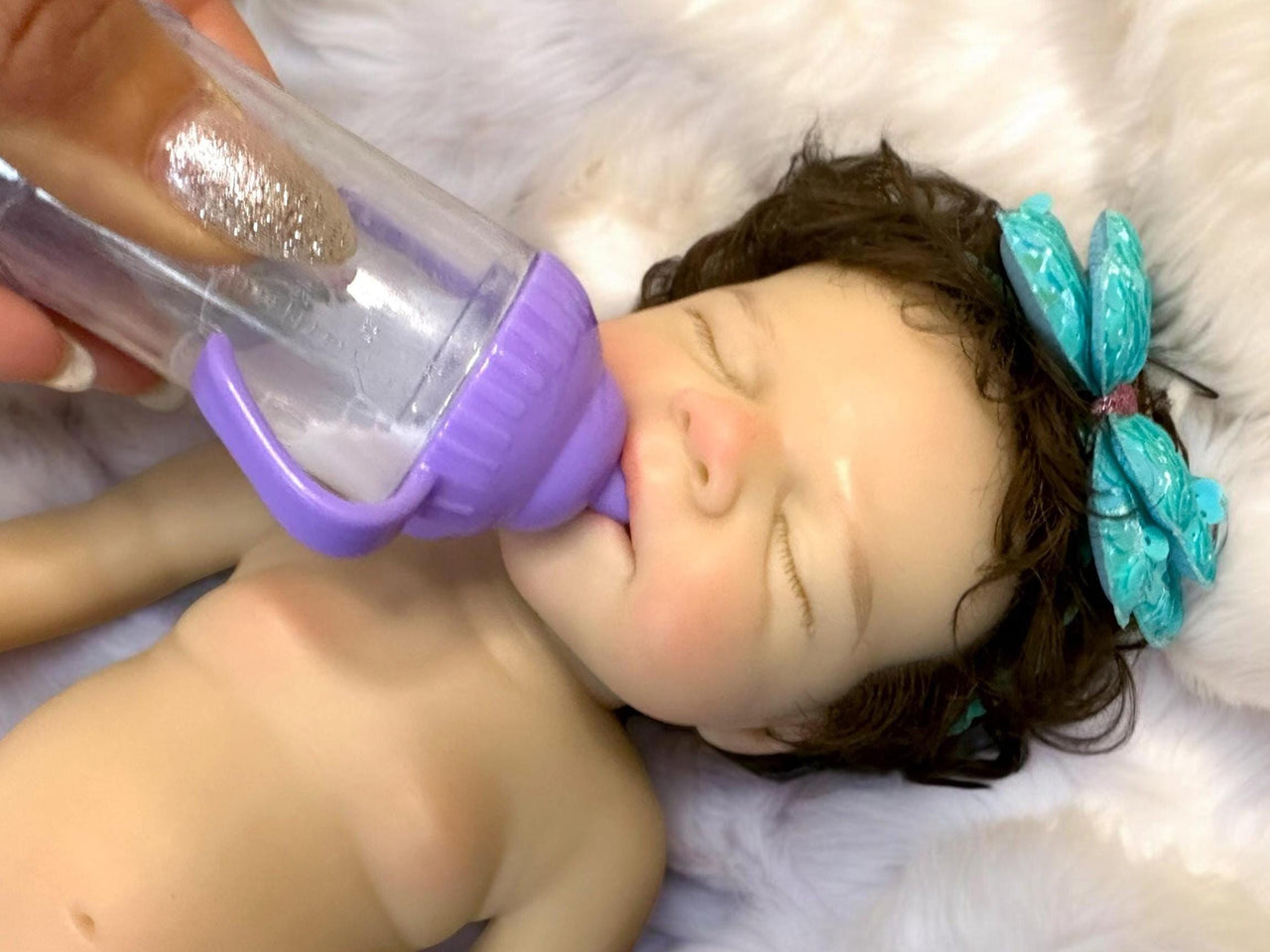 Silicone Baby Doll Full Body Reborn Preemie 13" 2.3lbs Platinum Silicone Dolls Realistic Real Lifelike Weighted Babies Ecoflex Bathtub Baby