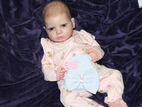 Thumbnail for Handmade reborn baby doll, 20-inch realistic newborn with detailed features, vinyl arms and legs, perfect lifelike collectible doll