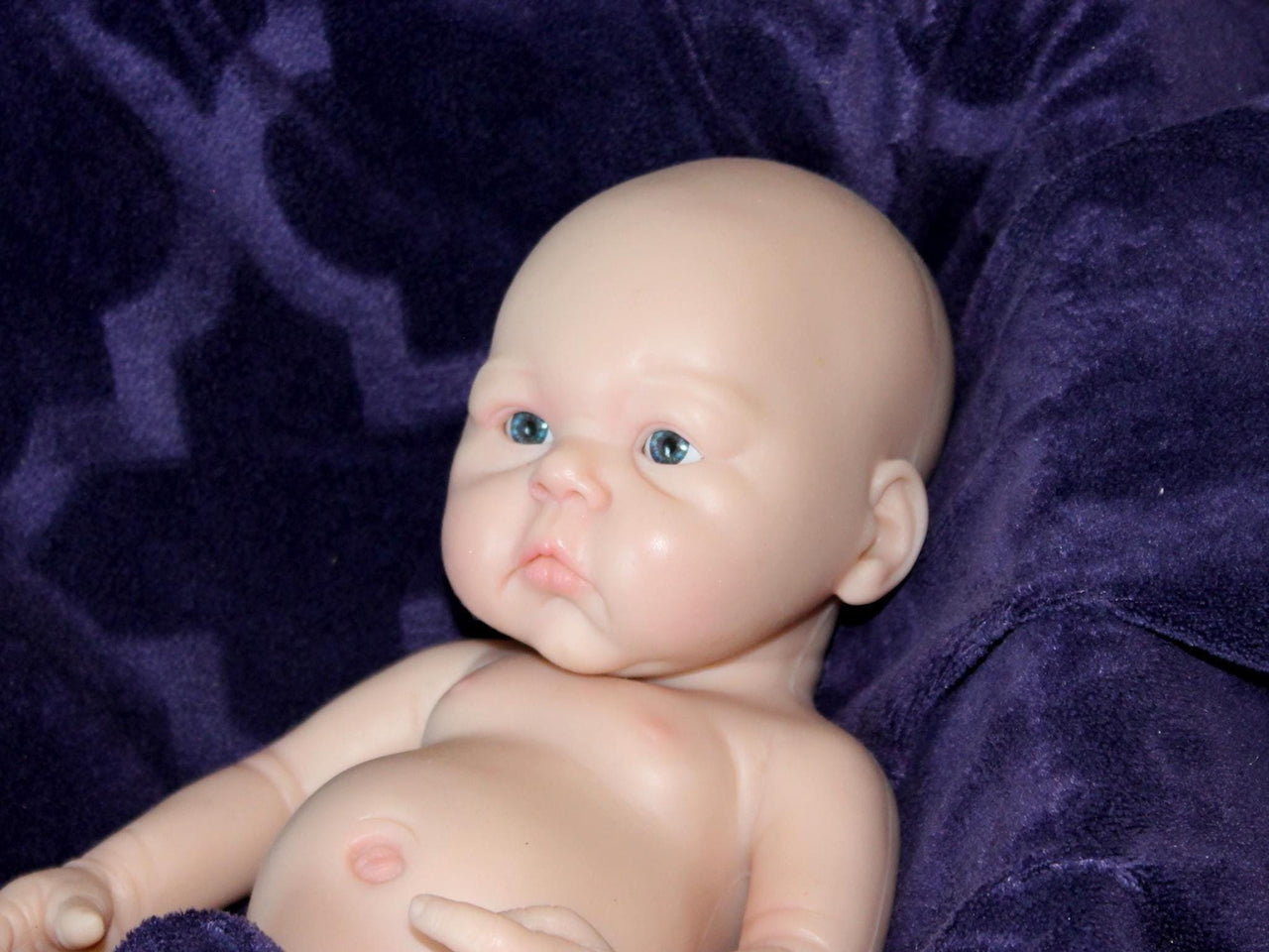 Preemie Silicone Dolls Realistic Real Lifelike Micro Mini Baby Doll Full Body Reborn 12 inch 2.1lbs Platinum Weighted Babies Ecoflex Bathtub Fun