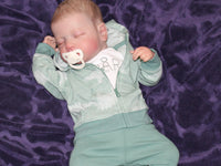 Thumbnail for A peaceful baby sleeping soundly, wrapped snugly in a soft blanket.