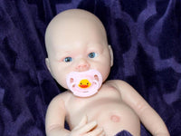 Thumbnail for Preemie Silicone Dolls Realistic Real Lifelike Micro Mini Baby Doll Full Body Reborn 12 inch 2.1lbs Platinum Weighted Babies Ecoflex Bathtub Fun