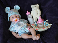 Thumbnail for Preemie Silicone Dolls Realistic Real Lifelike Micro Mini Baby Doll Full Body Reborn 12 inch 2.1lbs Platinum Weighted Babies Ecoflex Bathtub Fun